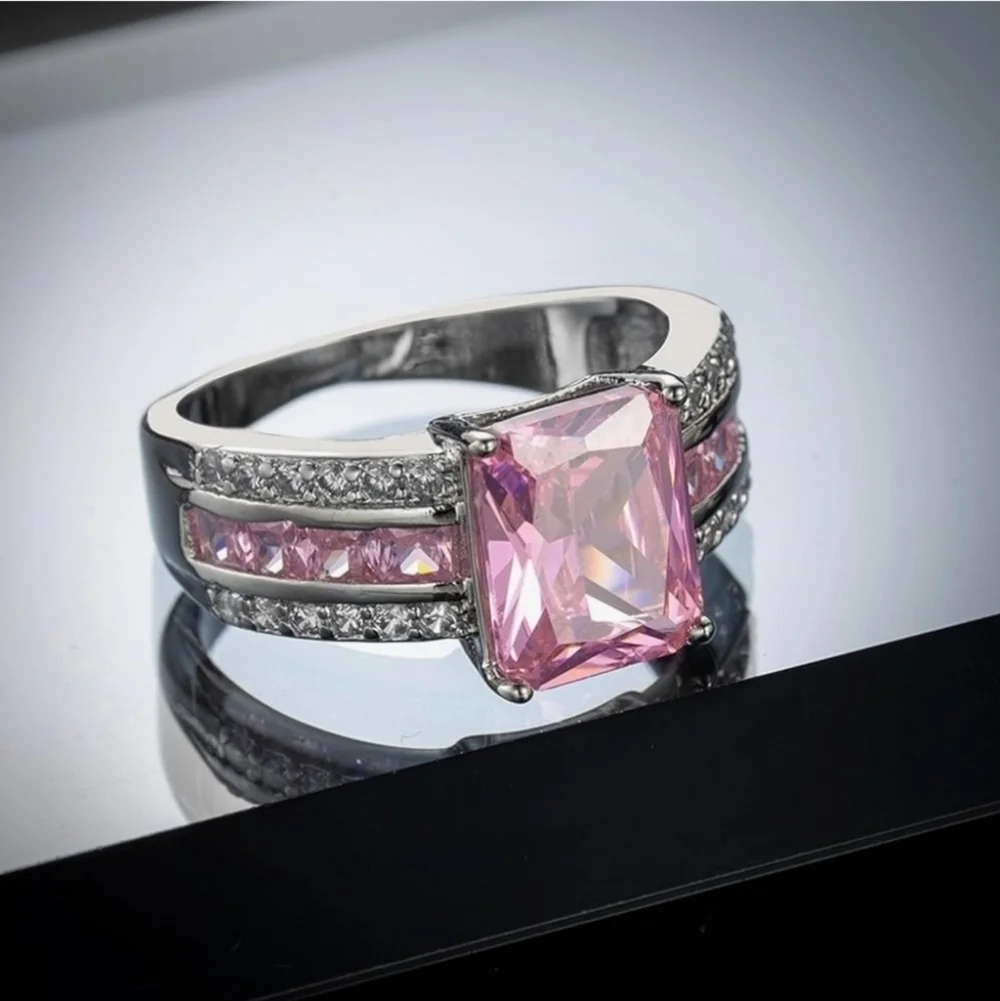 925 Sterling silver Pink Topaz